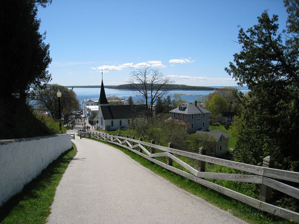 Mackinaw Island Area May 2008 0418.jpg - May 24 2008 a trip to Mackinac City for a 5 M race and a visit to Mackinac Island. A day to the UP, Paradise, Whitefish Point and Tahquamen Falls. This was followed by trips to Petoskey and Charlevoix.
